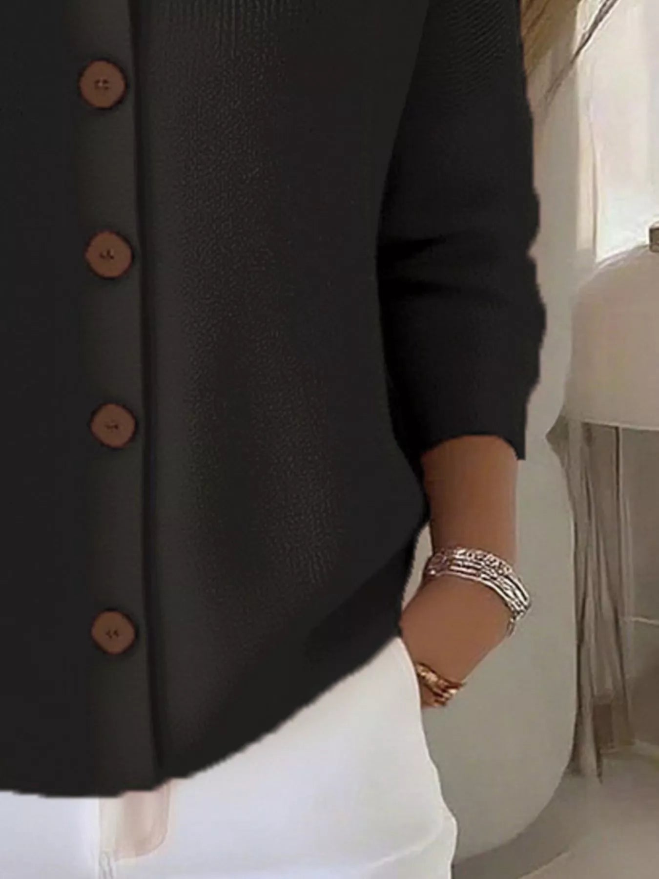 Mia - Blusa in Misto Cotone Confortevole