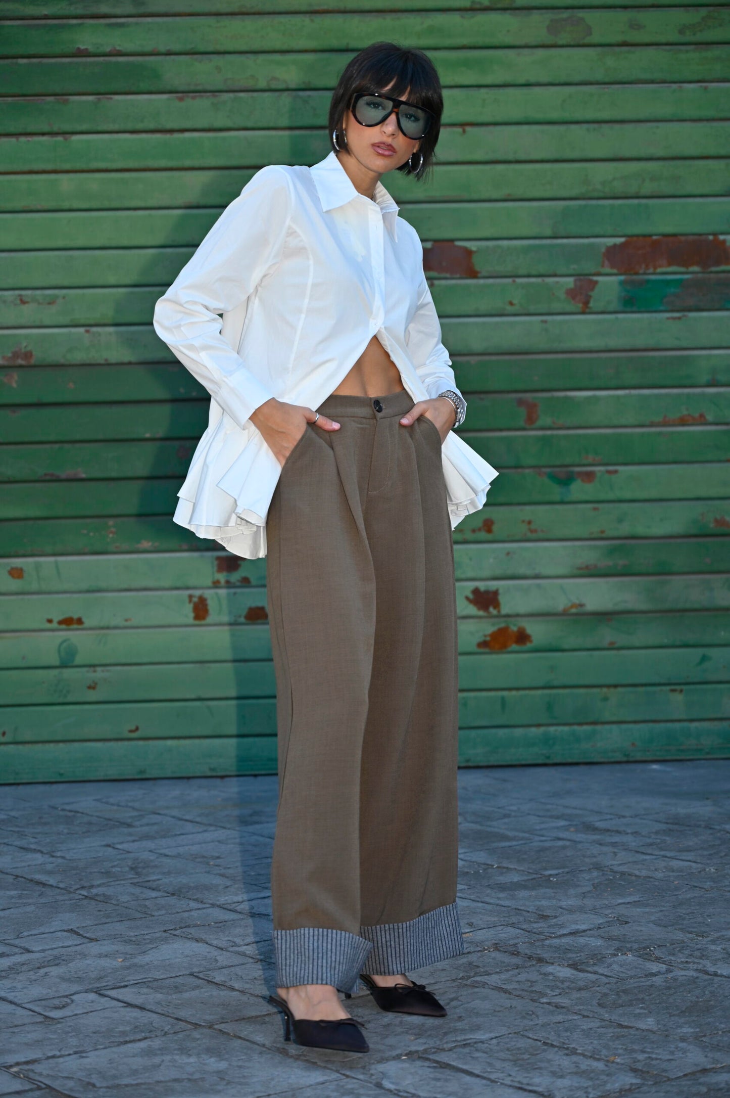 Pantalone Con Risvolto