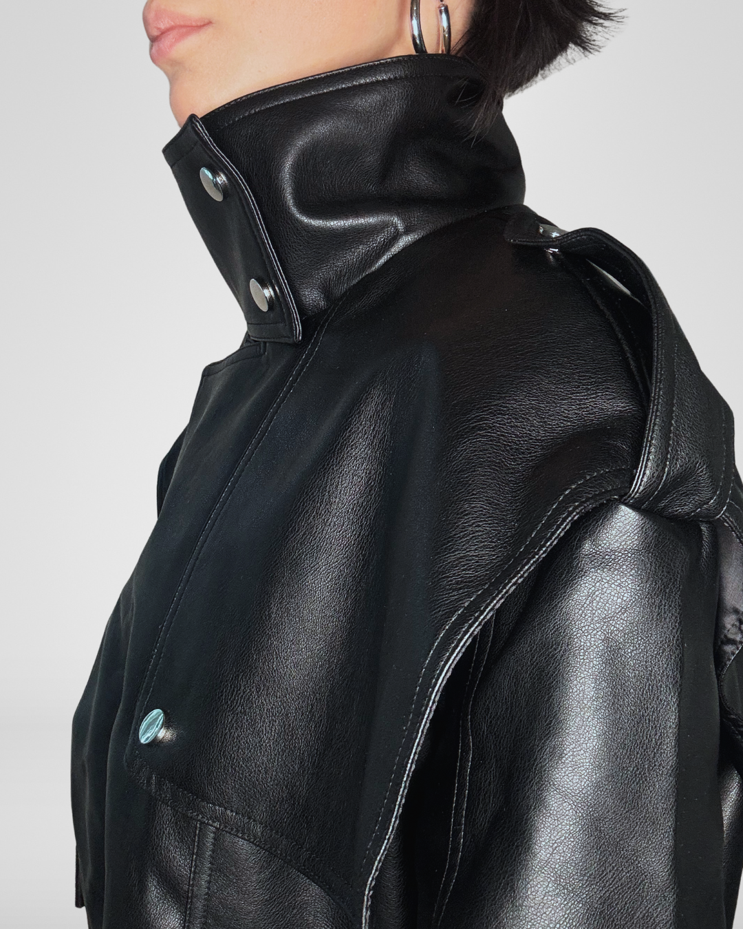Giacca Ecopelle Strutturata