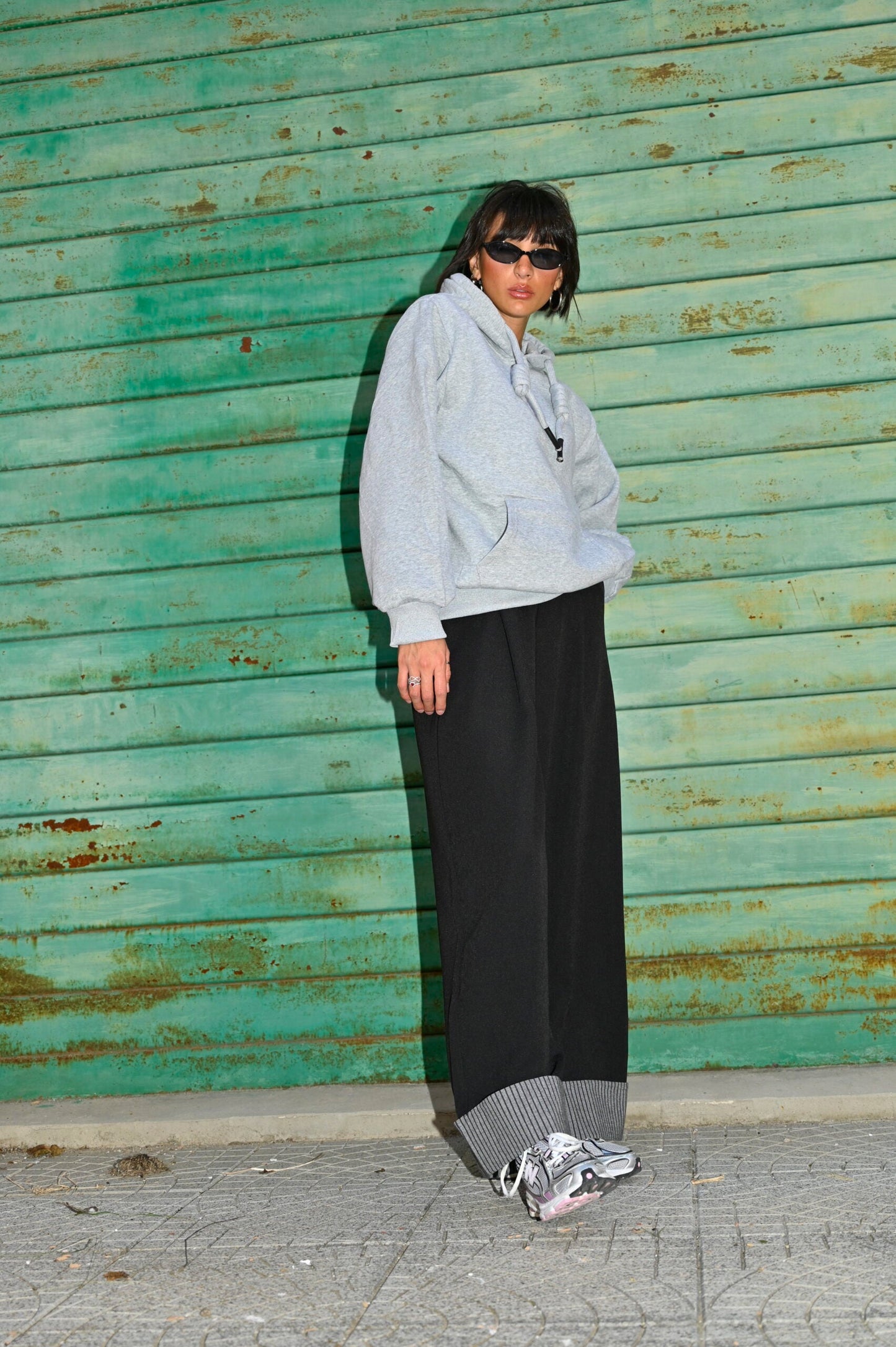 Pantaloni con Risvolto