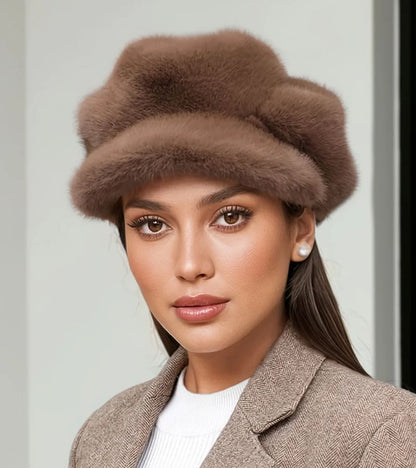 Rosalie - Cappello in Eco-Pelliccia Lussuoso