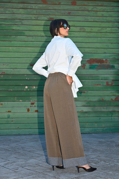 Pantalone Con Risvolto