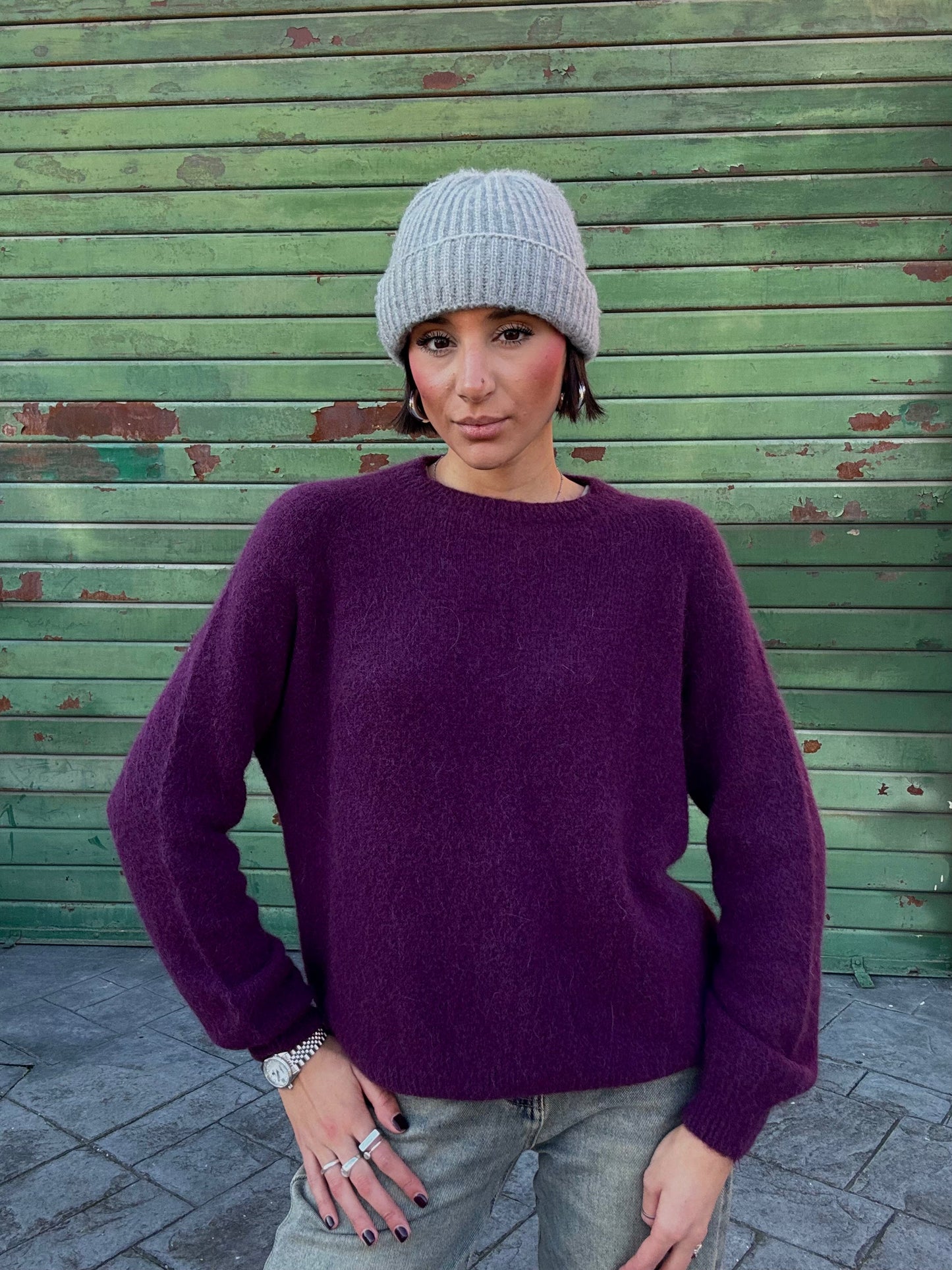 Maglione in Borgogna