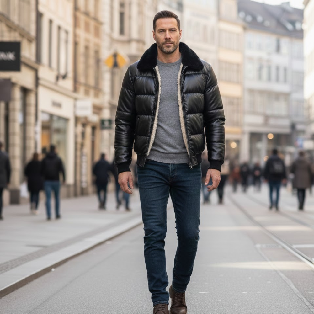 Winston - Giacca in Finta Pelle Isolante