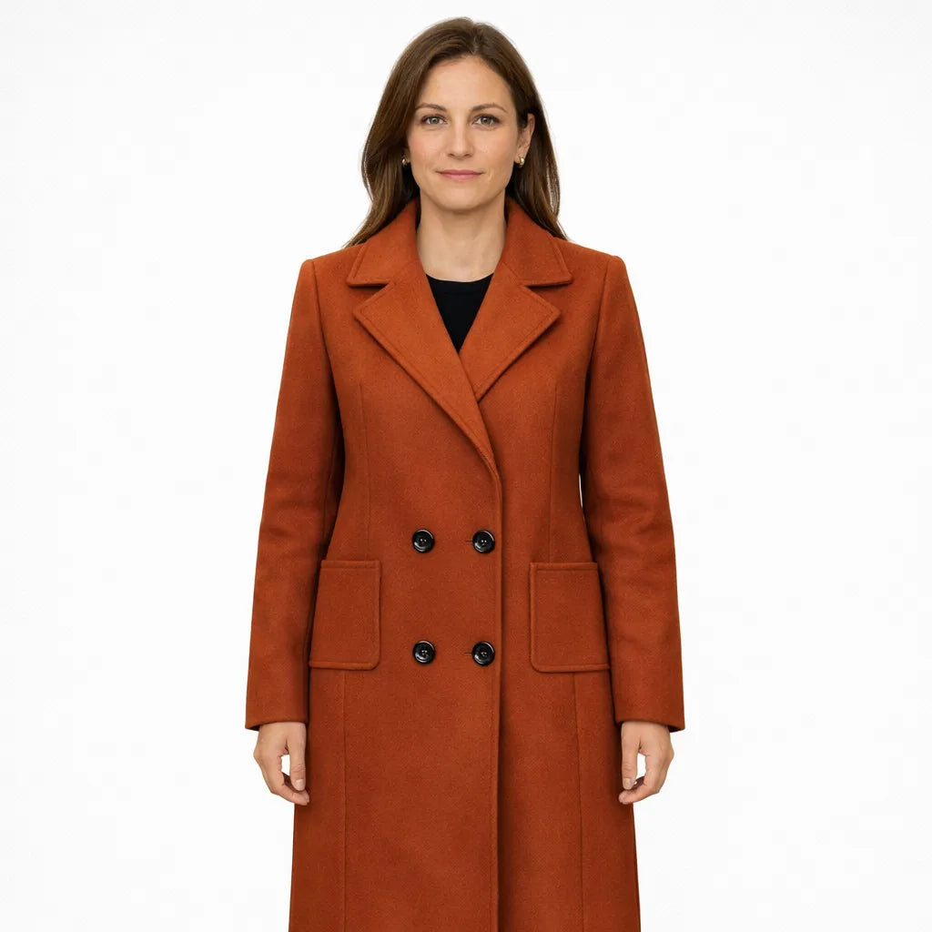 Janet - Cappotto in Misto Lana Leggero e Isolante