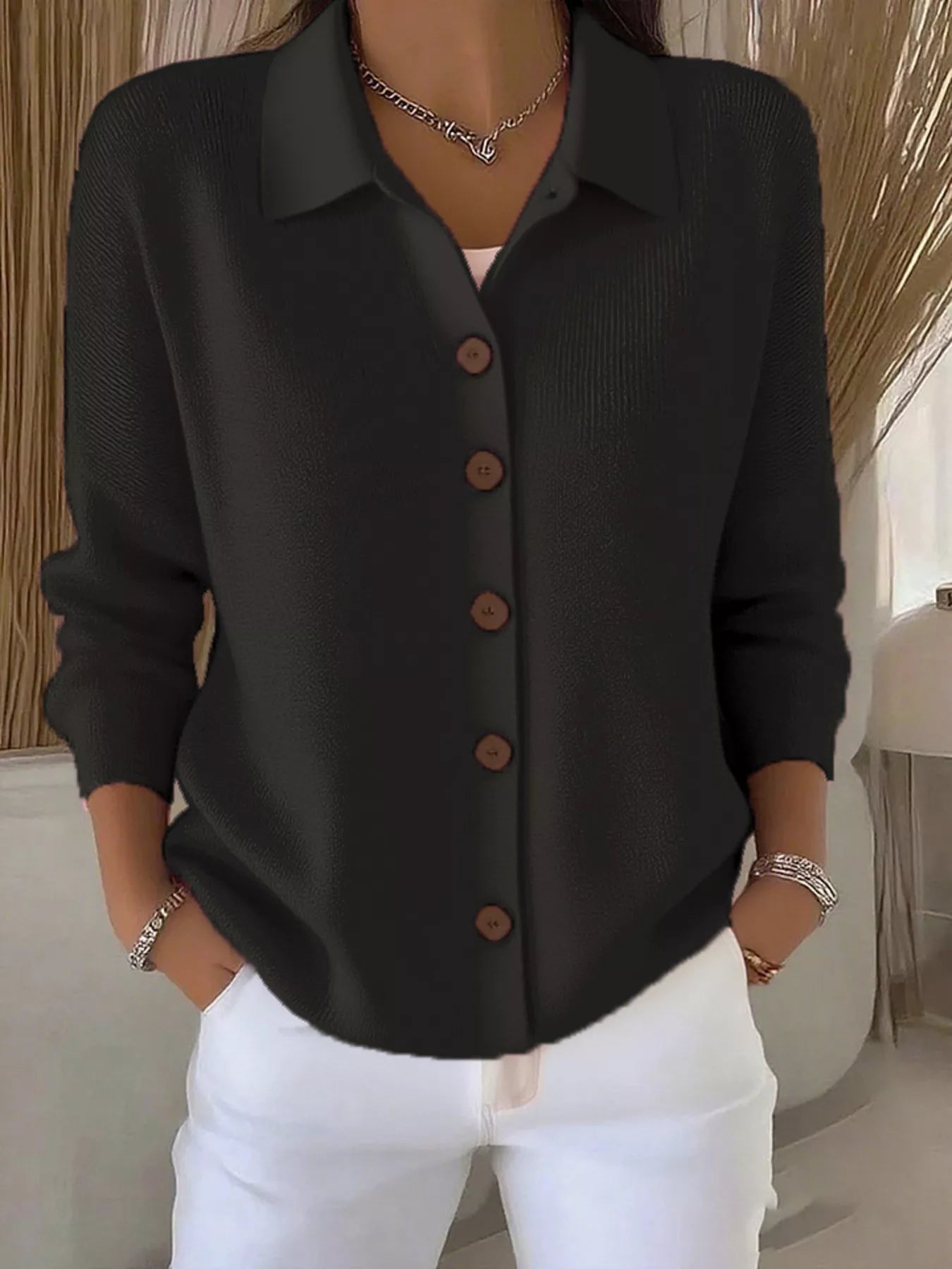 Mia - Blusa in Misto Cotone Confortevole