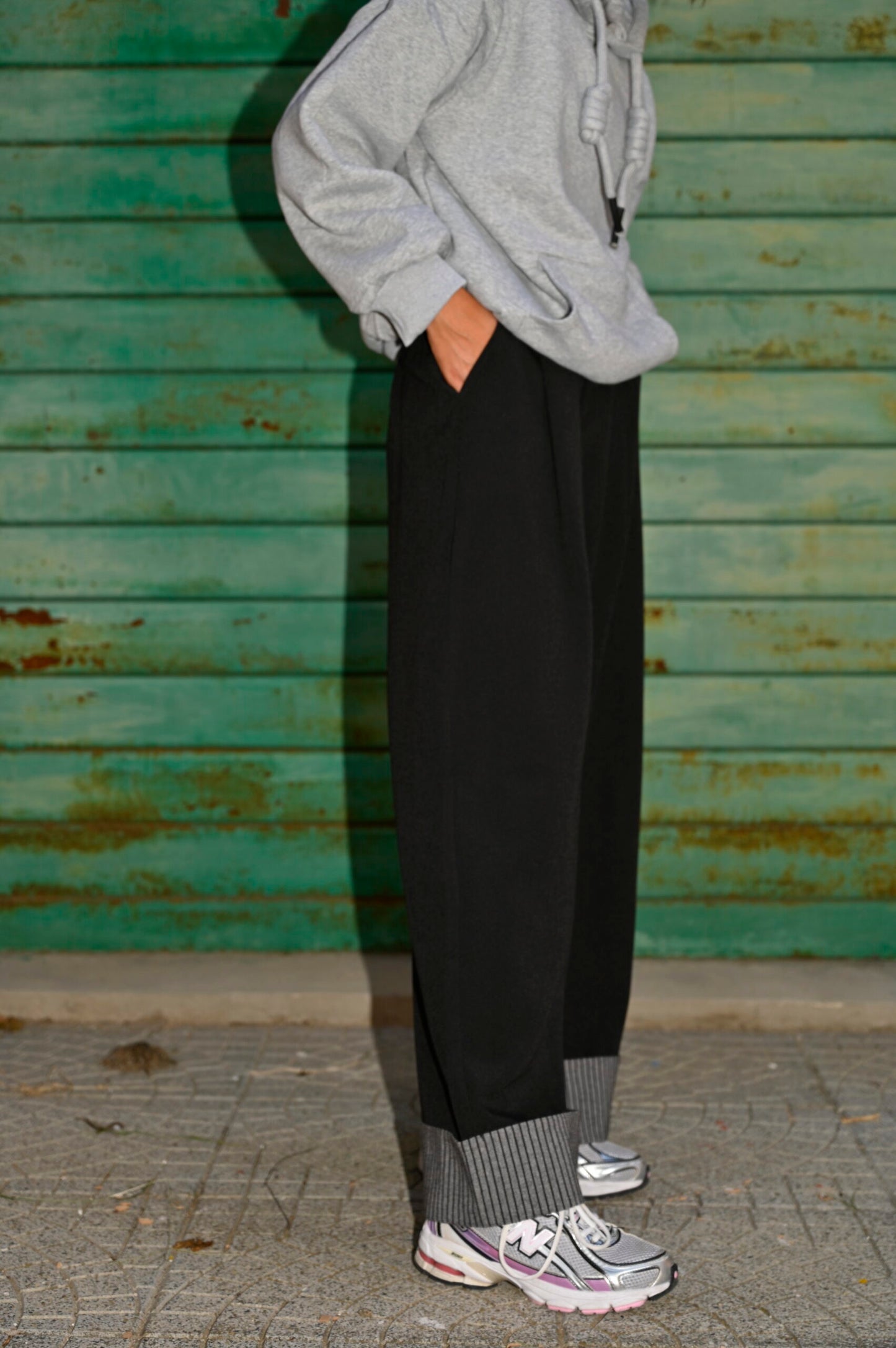 Pantaloni con Risvolto